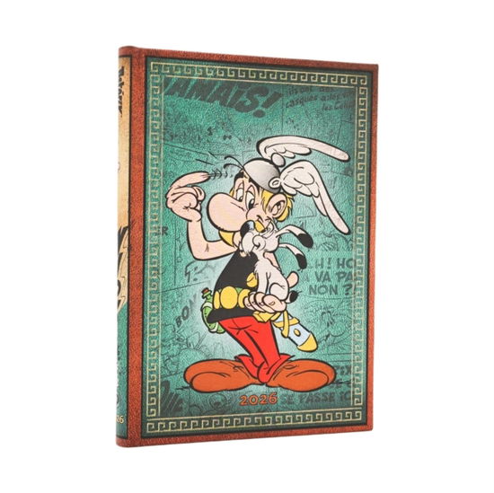 Cover for Paperblanks · 2026 Asterix the Gaul (The Adventures of Asterix) Midi 12-month Horizontal Hardcover Flexi Dayplanner 2026 (Elastic Band Closure) (Hardcover Book) (2025)