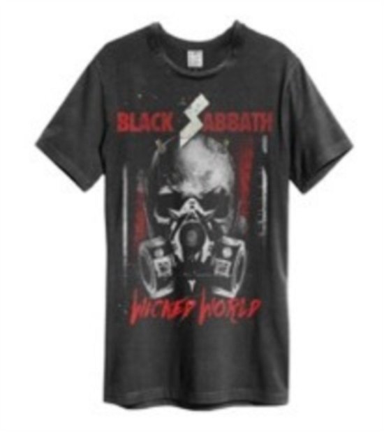 Cover for Black Sabbath · Black Sabbath Wicked World Amplified Vintage Charcoal X Large T Shirt (T-shirt) [size XL]