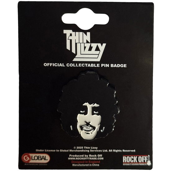 Cover for Thin Lizzy · Thin Lizzy Pin Badge: Phil Portrait (Badge)