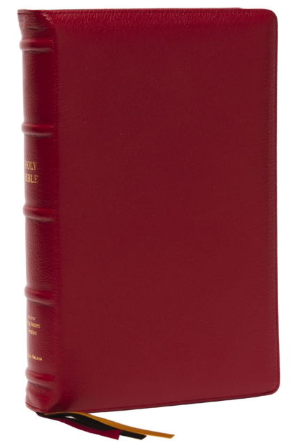 Cover for Thomas Nelson · NKJV, Thinline Reference Bible, Large Print, Red Premium Goatskin Leather, Premier Collection, Comfort Print: Holy Bible, New King James Version (Leather Book) [Large type / large print edition] (2025)
