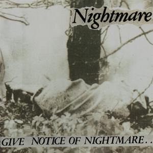 Cover for Nightmare · Give Notice Of.. (LP) (2020)