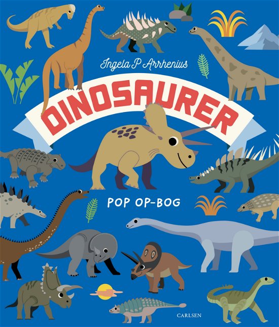Cover for Ingela P. Arrhenius · Dinosaurer (Pappbok) [1. utgave] (2024)