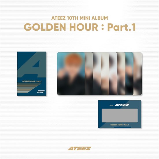Cover for ATEEZ · Golden Hour pt. 1 - Photo &amp; Scratch Card Set (Cartão fotográfico) [Set A] (2024)
