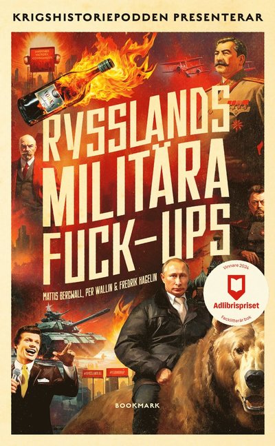 Cover for Mattis Bergwall, Per Wallin, Fredrik Hagelin · Rysslands militära fuck-ups (Paperback Book) (2025)