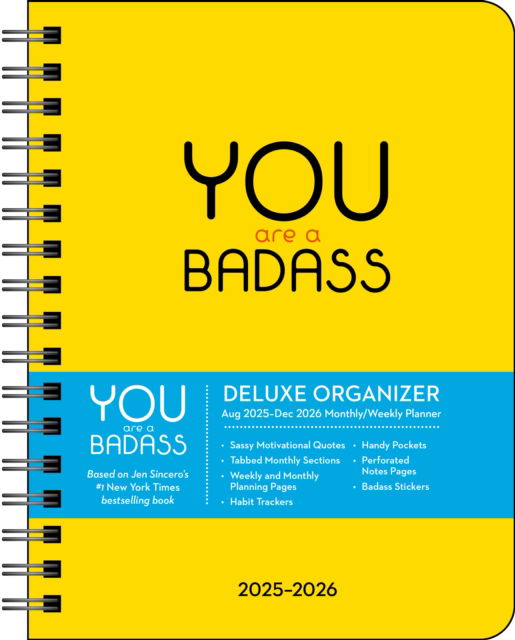 Cover for Jen Sincero · You Are a Badass Deluxe Organizer 17-Month 2025-2026 Weekly / Monthly Planner (Kalender) (2025)