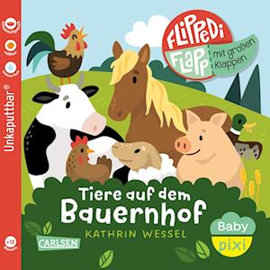 Cover for Kathrin Wessel · Baby Pixi (unkaputtbar) 141: Flippediflapp: Tiere auf dem Bauernhof (Buch) (2025)