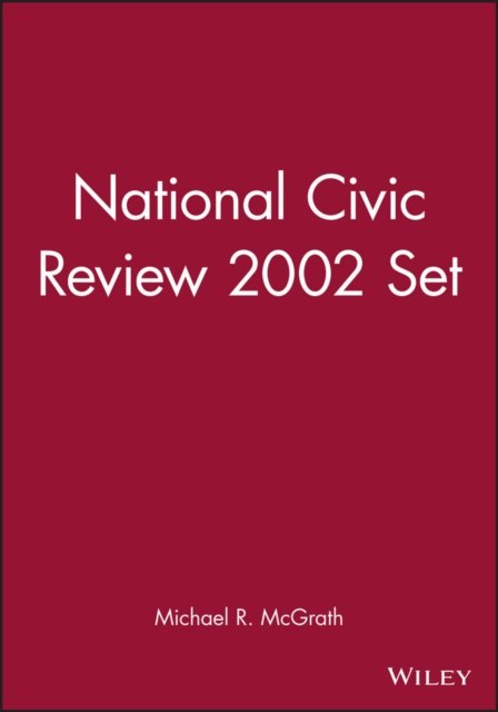 Cover for NCR (National Civic Review) · National Civic Review 2002 Set - J-B NCR Single Issue National Civic Review (Paperback Book) (2003)