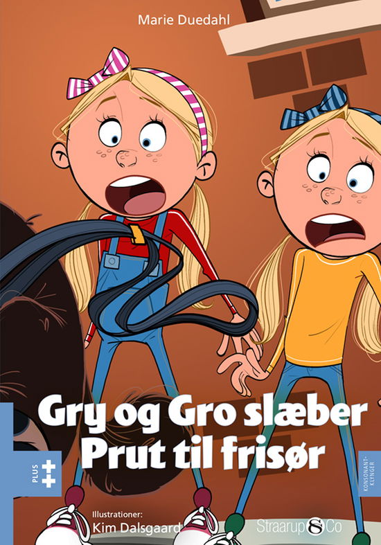 Cover for Marie Duedahl · Plus: Gry og Gro slæber prut til frisør (Hardcover Book) [1.º edición] (2025)