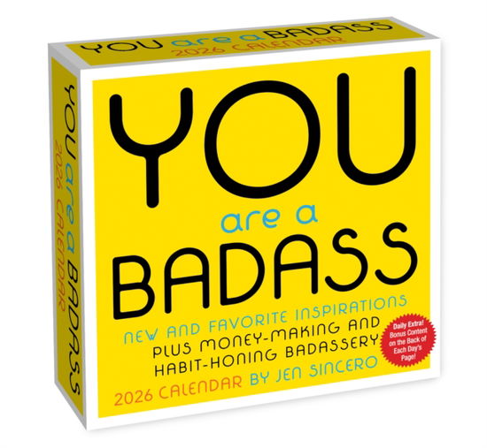 Cover for Jen Sincero · You Are a Badass 2026 Day-to-Day Calendar (Kalender) (2025)