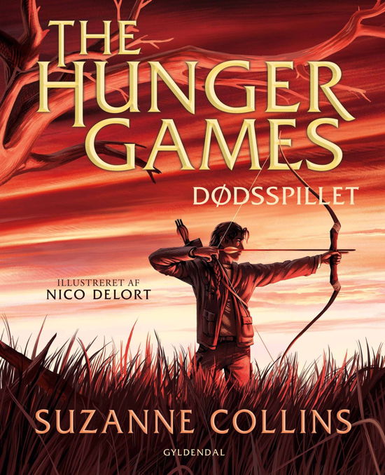 Cover for Suzanne Collins · The Hunger Games: The Hunger Games 1 - Dødsspillet. Illustreret (Bound Book) [1th edição] (2024)