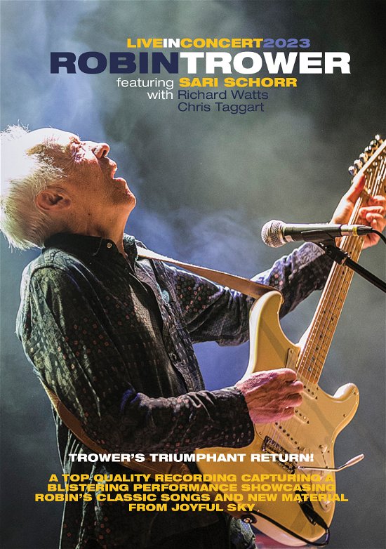 Cover for Robin Trower · Live In Concert 2023 (DVD) (2024)