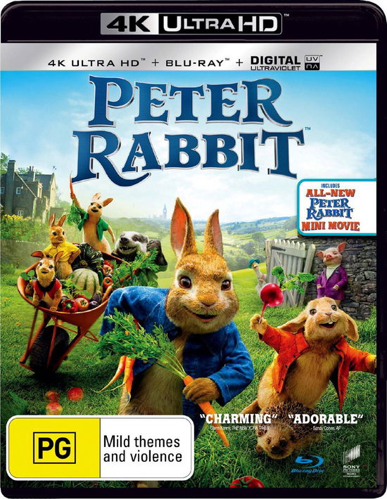 Cover for Peter Rabbit (4k / Blu-ray) (Blu-ray) (2018)
