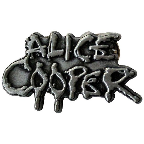Cover for Alice Cooper · Alice Cooper Pin Badge: Dripping Logo Silver (Badge)