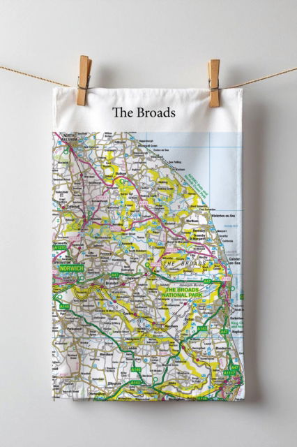 Cover for OS Map Tea-towel - The Broads (MERCH) (2025)