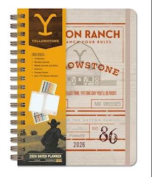 Cover for Insight Editions · 2026 Yellowstone: The Dutton Ranch 13-Month Weekly Planner (Hardcover Book) (2025)