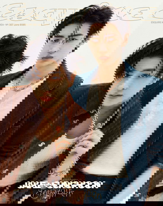 Cover for ENHYPEN · Esquire Korea June 2025 (Blad) [A edition] [JAKE &amp; SUNGHOON] (2025)