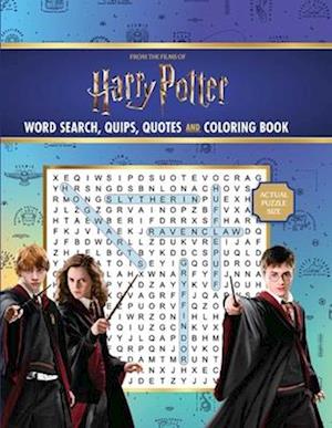 Cover for Editors of Thunder Bay Press · Harry Potter Word Search, Quips, Quotes, and Coloring Book - Coloring Book &amp; Word Search (Paperback Book) (2025)