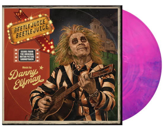 Cover for Danny Elfman · Beetlejuice Beetlejuice (LP) [Pink and Violet Hand Poured colored edition] (2025)