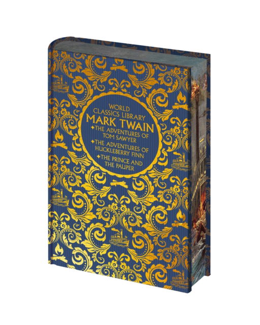 Cover for Mark Twain · World Classics Library: Mark Twain: The Adventures of Tom Sawyer, The Adventures of Huckleberry Finn, The Prince and the Pauper (Hardcover Book) (2025)