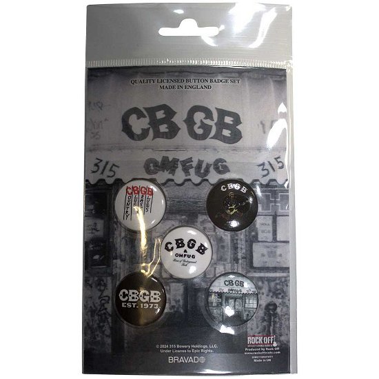 Cover for Cbgb · CBGB Button Badge Pack: Logos (MERCH)