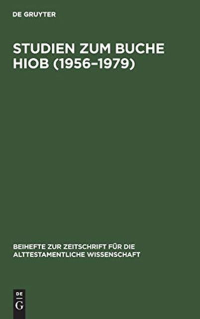 Cover for Georg. Fohrer · Studien zum Buche Hiob, 1956-1979 (Book) [2., erw. und bearbeitete Aufl. edition] (1983)