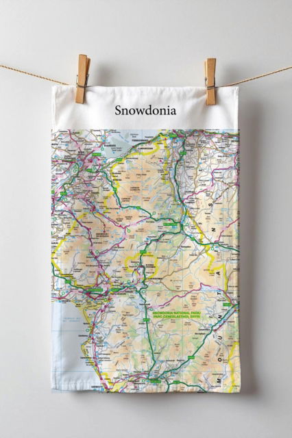 Cover for OS Map Tea-towel - Snowdonia National Park (MERCH) (2025)