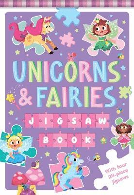 Cover for Igloo Books Ltd · Unicorns &amp; Fairies Jigsaw Book (Tavlebog) (2025)