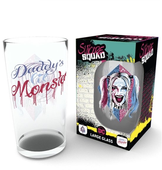 Cover for Suicide Squad · Suicide Squad Harley Quinn Face Large Glass (Glas) (2022)