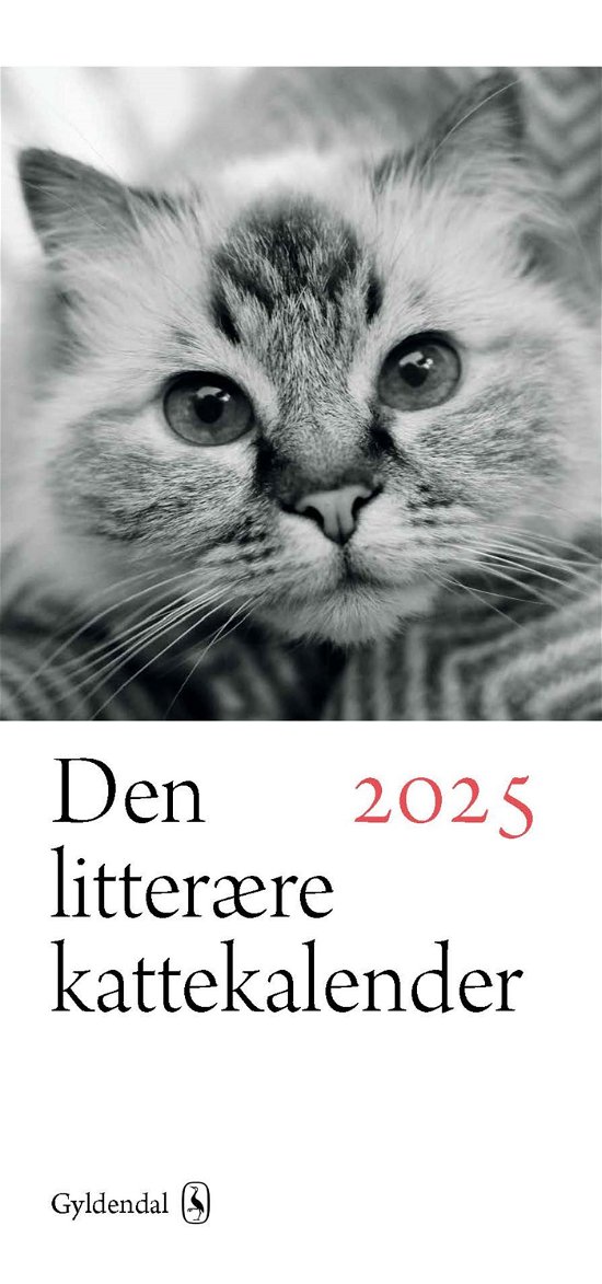 Cover for Gyldendal · Den litterære kattekalender 2025 (Spiralbog) [1. udgave] (2024)
