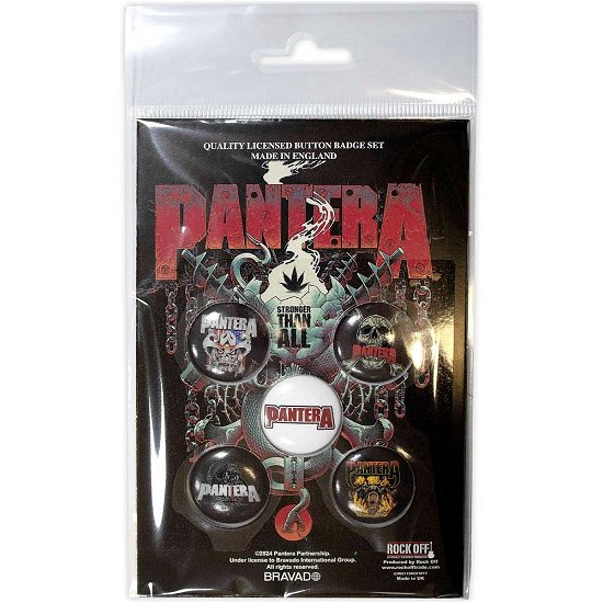 Cover for Pantera · Pantera Button Badge Pack: Snake (MERCH)