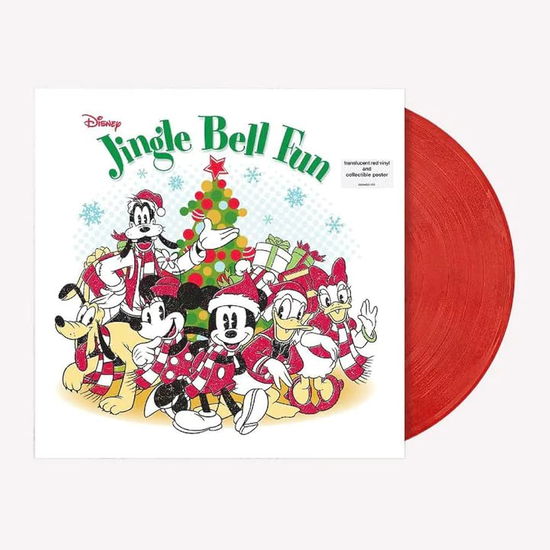 Disney Jingle Bell Fun (Limited Edition) (VINYL) [Translucent Red Colored Vinyl, Collectible Poster edition] (2023)