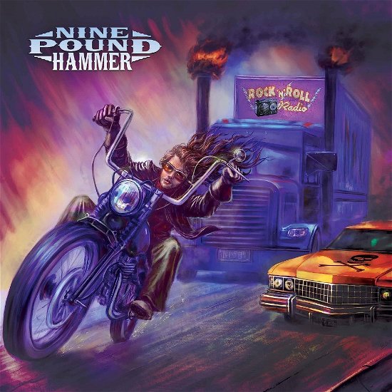 Cover for Nine Pound Hammer · Rock'n'roll Radio (LP) [Coloured edition] (2023)