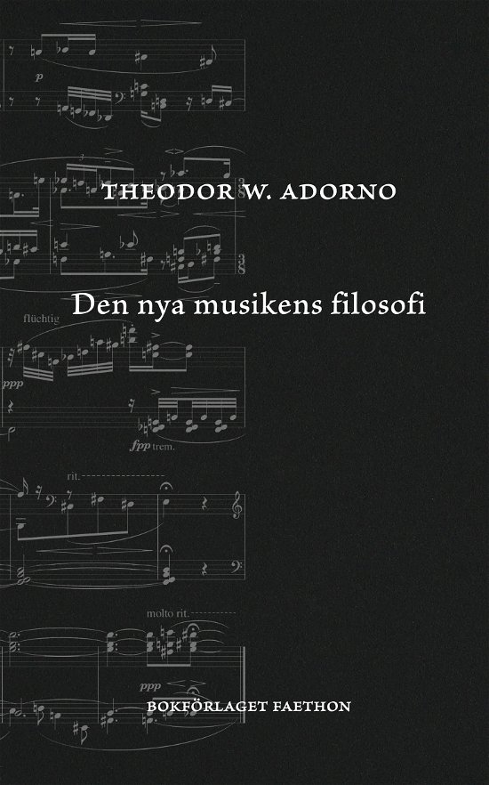Cover for Theodor W. Adorno · Den nya musikens filosofi (Bog) (2024)