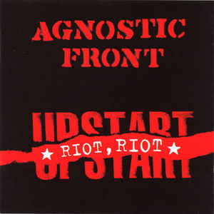 Cover for Agnostic Front · Riot,Riot Upstart (CD) (1999)