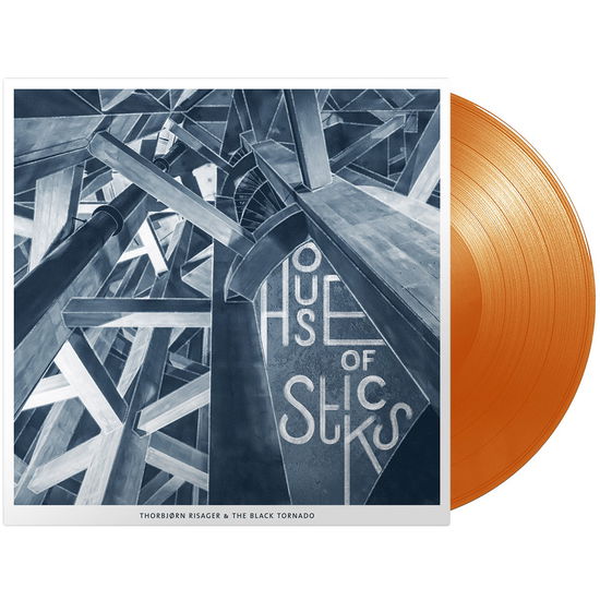 Cover for Thorbjørn Risager &amp; The Black Tornado · House Of Sticks (LP) [Orange Vinyl edition] (2025)