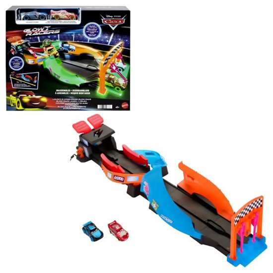 Cover for Disney Pixar · Cars Glow Racers Launch &amp; Criss-cross Glow Race Playset (hpd80) (Legetøj)