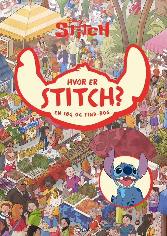 Cover for Disney · Hvor er Stitch? En søg og find-bog (Bound Book) [1. Painos] (2025)