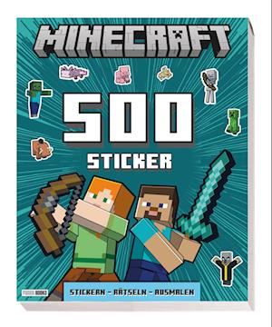 Cover for Panini · Minecraft: 500 Sticker- Stickern - Rätseln - Ausmalen (Book) (2024)