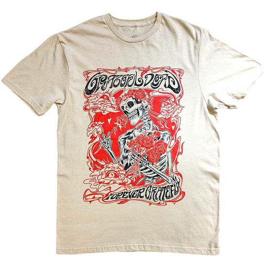 Cover for Grateful Dead · Grateful Dead Unisex T-Shirt: Forever Red Frame (T-shirt) [size M]