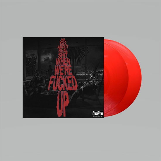 Cover for Bas · We Only Talk About Real Shit (LP) [Transparent Red Vinyl edition] (2024)