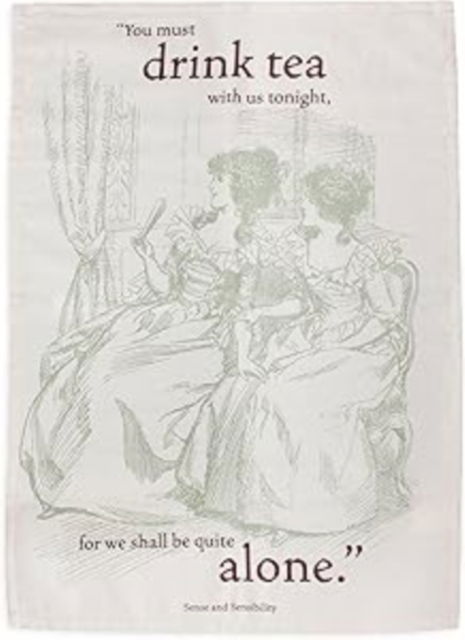 Cover for Half Moon Bay · Tea Towel Recycled Cotton - Pulteney Press (Jane Austen) (MERCH) (2025)