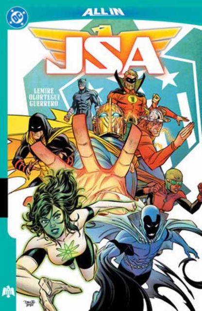 Cover for Jeff Lemire · JSA Vol. 1: Infinity Inc. vs. The Justice Society (Hardcover bog) (2025)