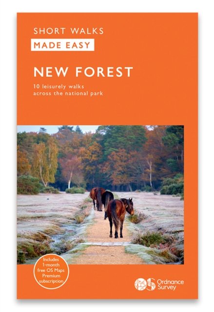 Cover for New Forest - OS Short Walks Made Easy (Hardcover Book) (2024)