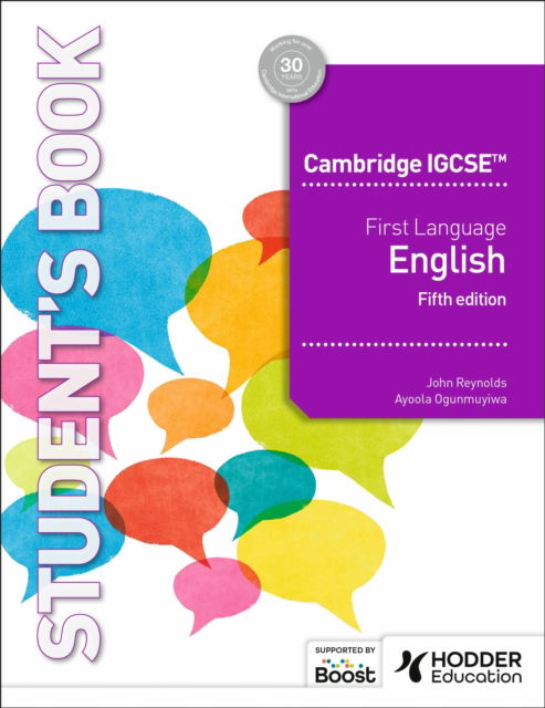 Cambridge IGCSE First Language English Fifth Edition - John Reynolds - Kirjat - Hodder Education - 9781036010768 - perjantai 28. maaliskuuta 2025