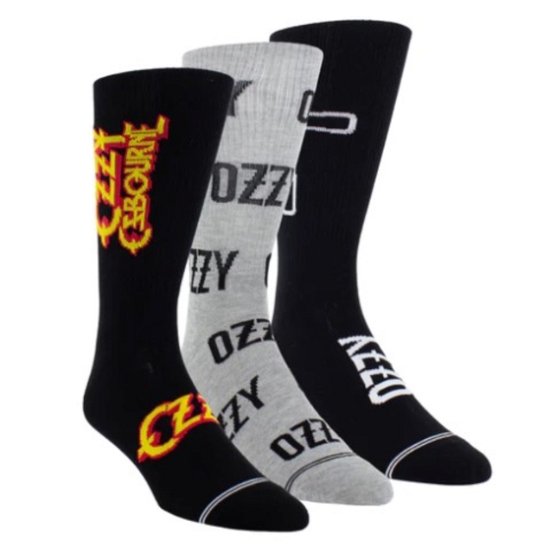 Cover for Ozzy Osbourne · Ozzy Osbourne Assorted Crew Socks 3 Pack (One Size) (CLOTHES) (2024)