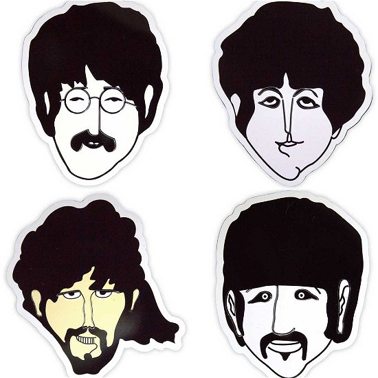 Cover for The Beatles · The Beatles Epoxy Magnet Set: Yellow Submarine Heads Embossed (Magnet)