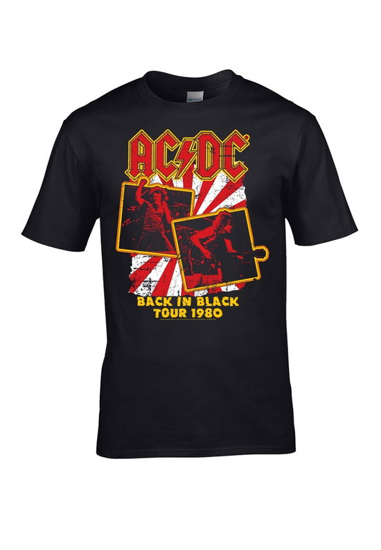 Cover for AC/DC · Back in Black Tour 1980 (T-shirt) [size XL] (2025)