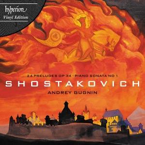 Cover for Andrey Gugnin · Shostakovich: 24 Preludes Op 34 &amp; Piano Sonatas Nos 1 &amp; 2 (LP) (2025)