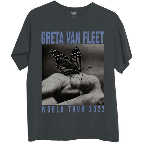 Cover for Greta Van Fleet · Greta Van Fleet Unisex T-Shirt: World Tour Butterfly (T-shirt) [size S]