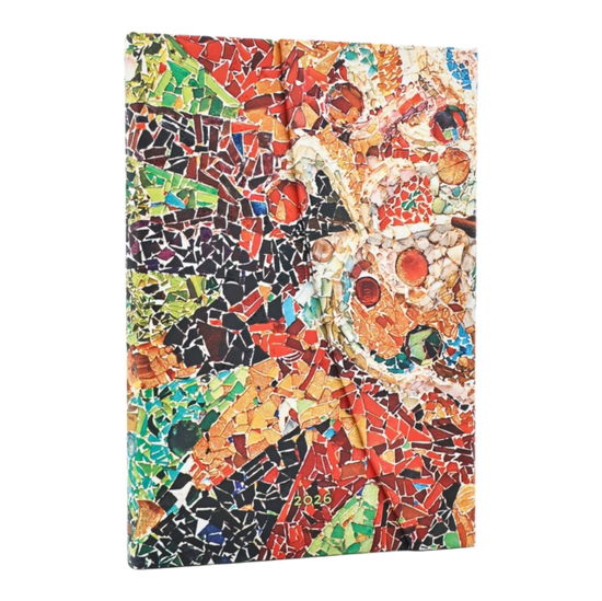 Cover for Paperblanks · 2026 Gaudi's Sun (Gaudi’s Mosaics) Midi 12-month Verso Hardcover Flexi Dayplanner 2026 (Wrap Closure) (Inbunden Bok) (2025)